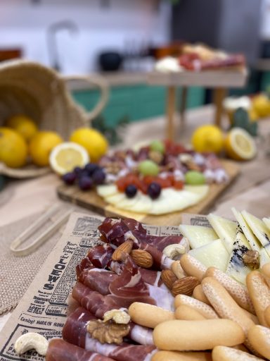 Detalle visual del montaje del evento