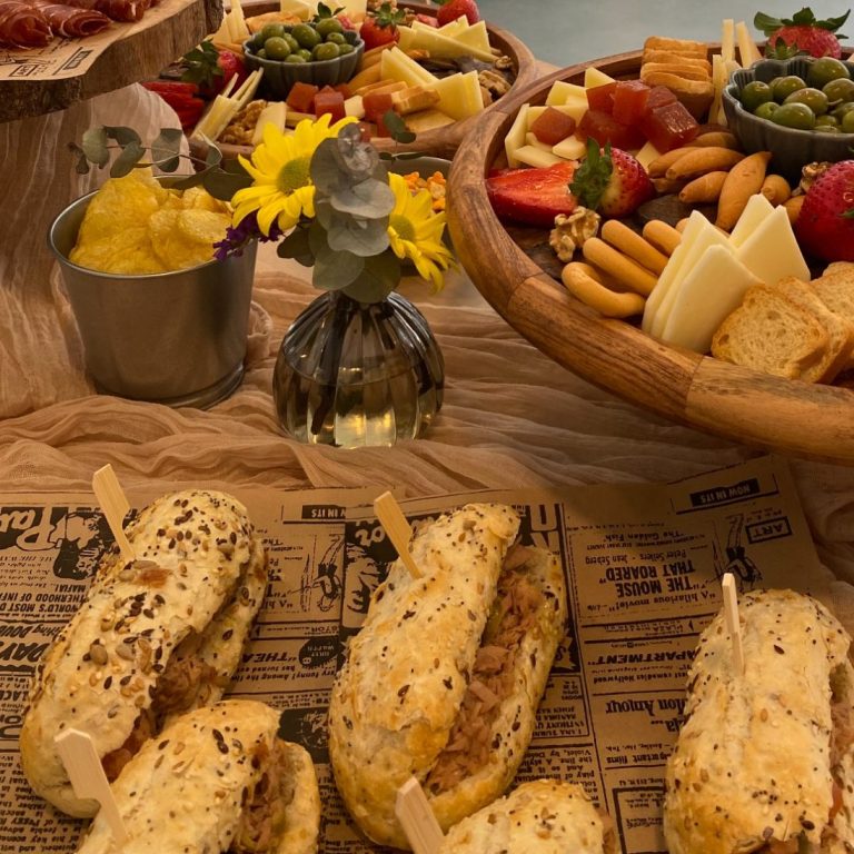 bocatines y opciones saladas en evento privado