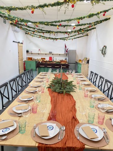 Comida de empresa en Navidad