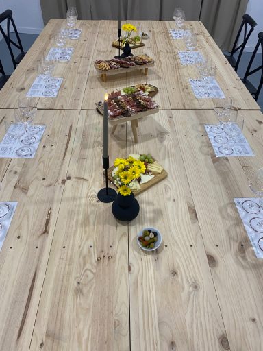 Montaje para cata de vinos en sal
on privado en Valencia