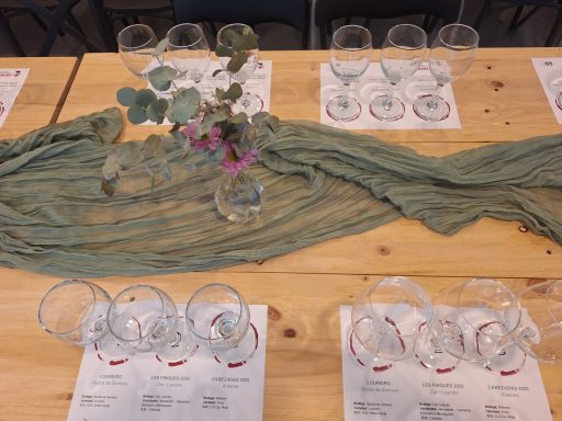 Preparación del espacio para una cata de vinos en GDM