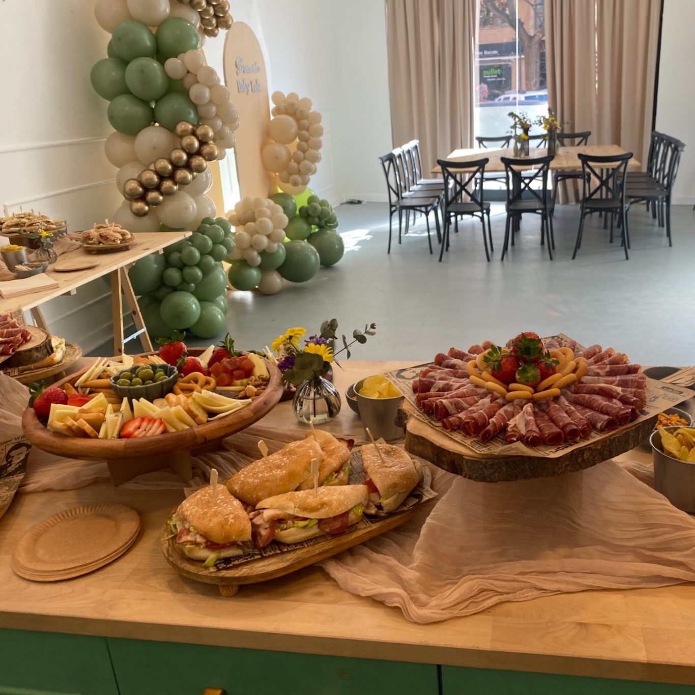 baby shower en salón privado Valencia