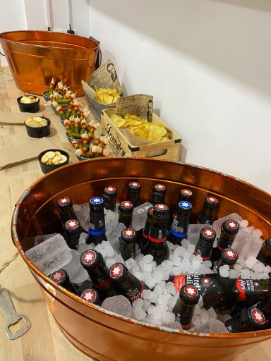 Aperitivo de  bar dispuesto