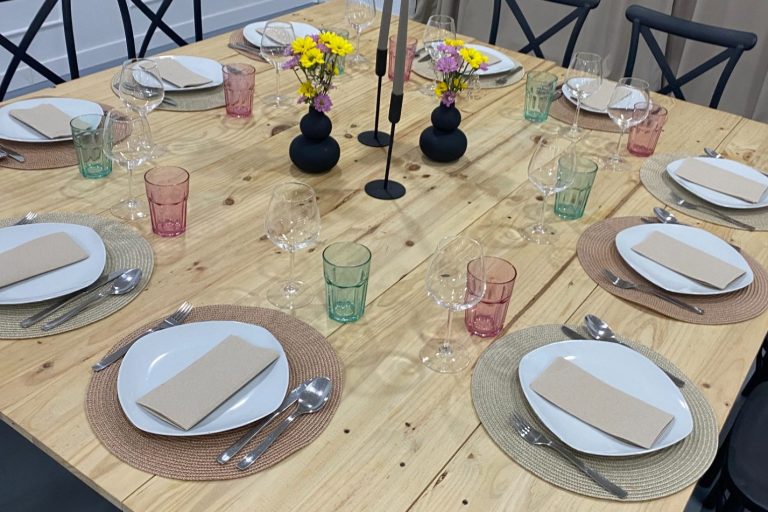 Vajilla completa, espacio privado