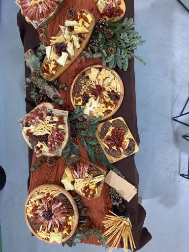 Detalle de montaje culinario