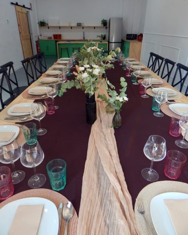 Montaje completo del salón para evento exclusivo