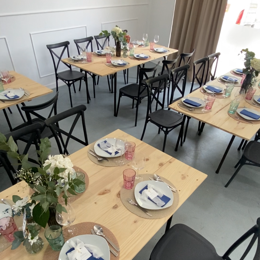 Salón de eventos preparado para celebración privada en GDM