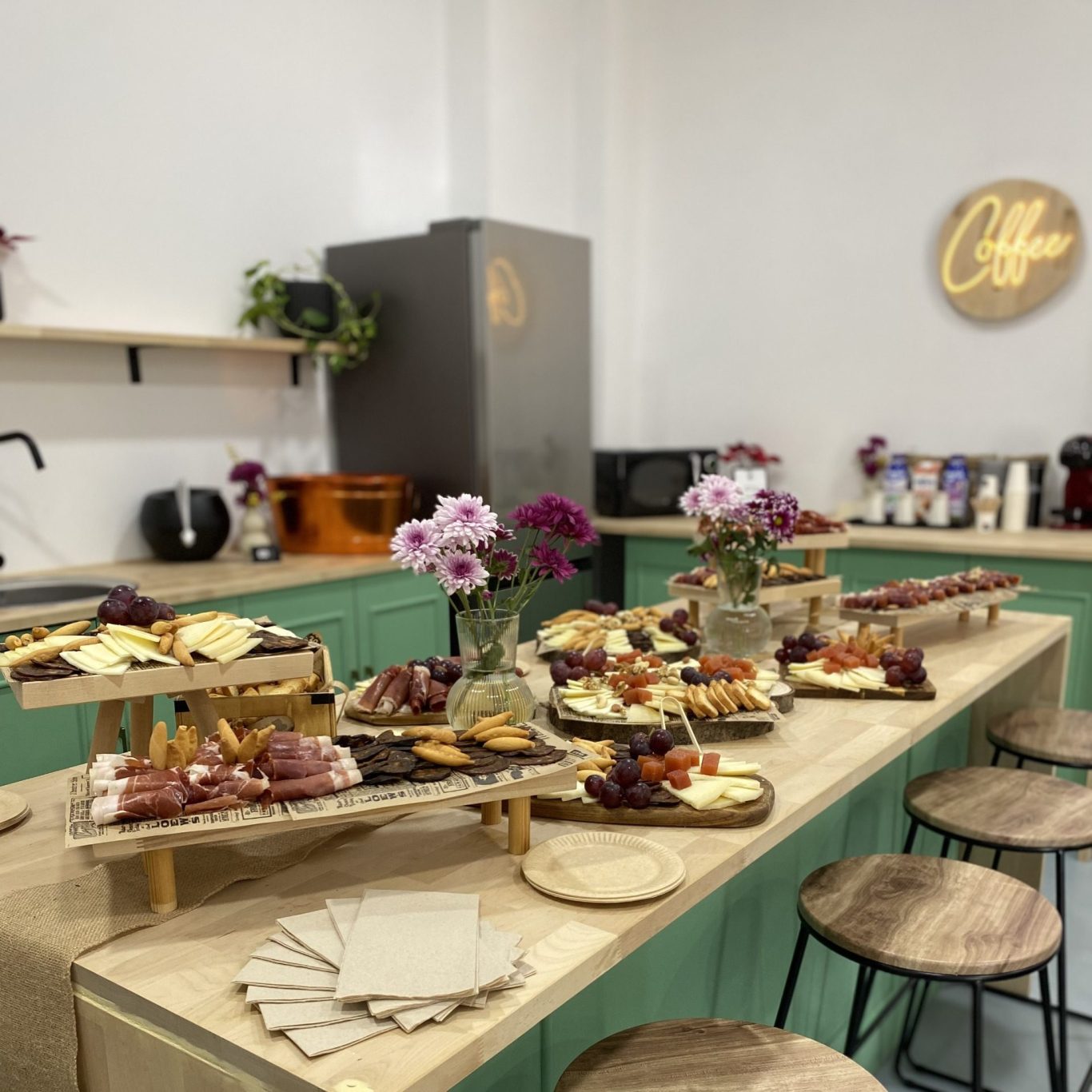 Aperitivo de bienvenida para grupos en GDM