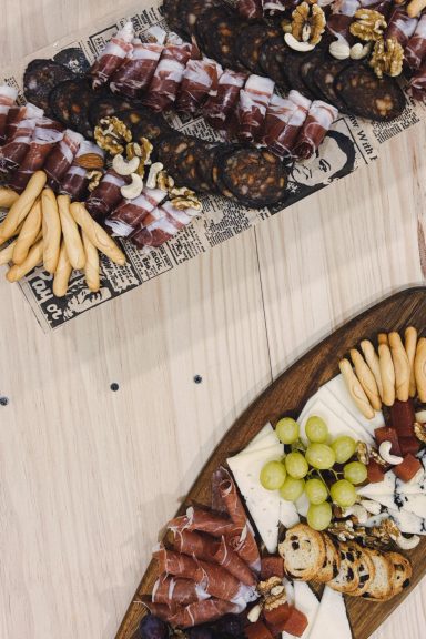 Maridaje con quesos, embutido y jamón